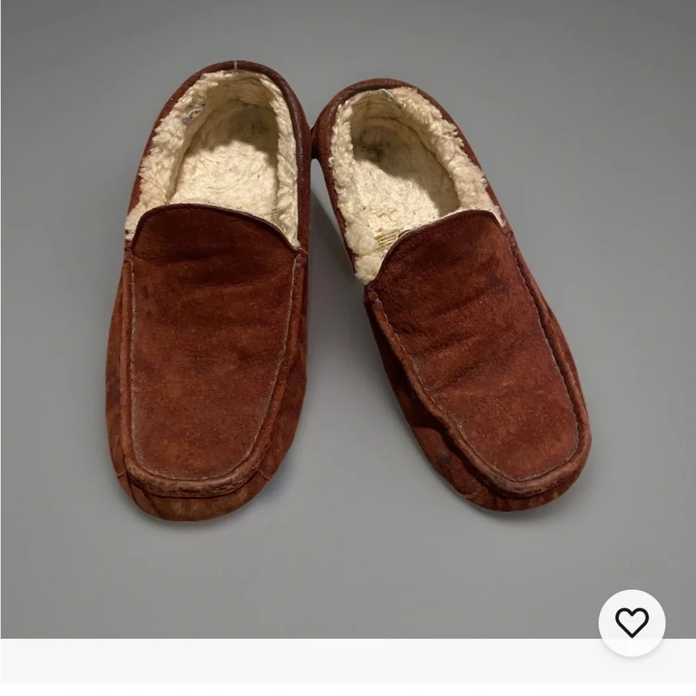 UGG Ascot Shoes Mens US 12 Suede Shearling Chestnut Slippers Loafers Nordstroms